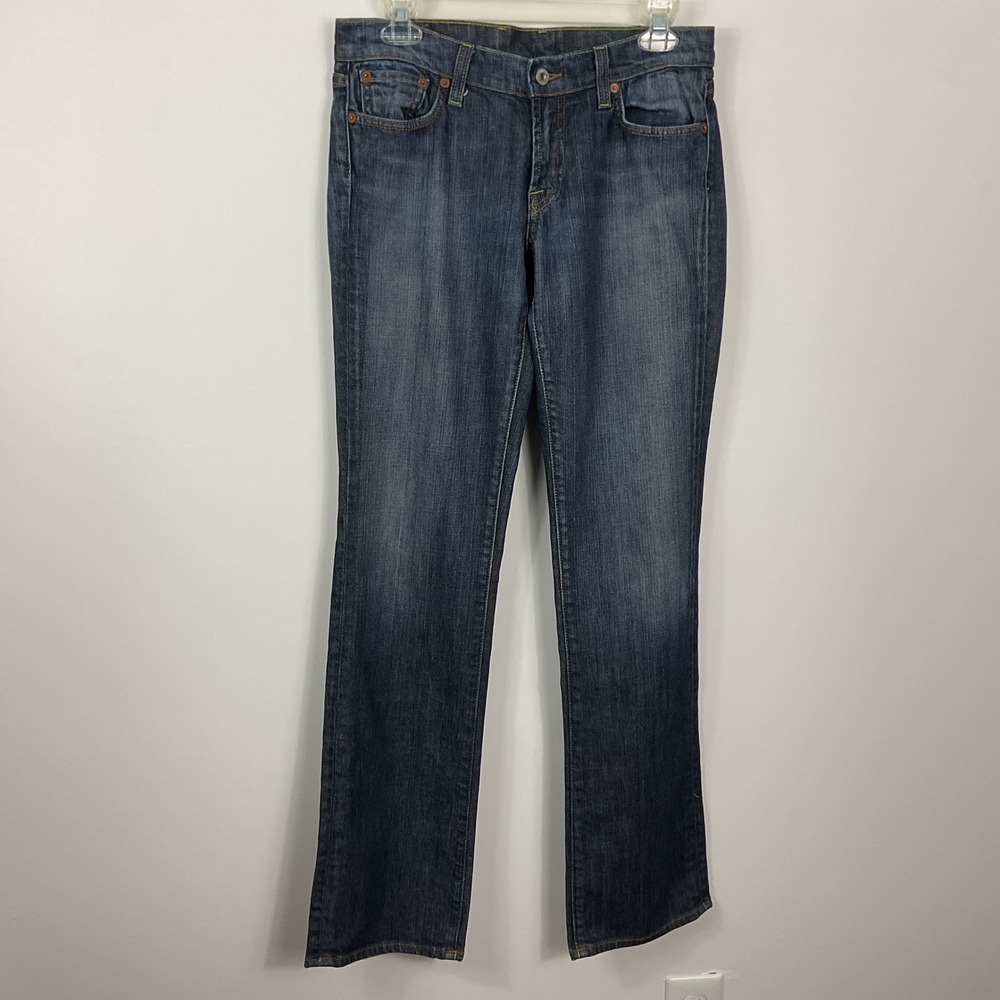 Lucky Brand Dungaree Women Jeans Straight Leg Size 6
